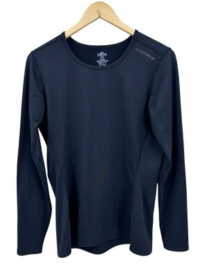 HOT CHILLYS Top Base Layer Crewneck Microfleece Lined Black
